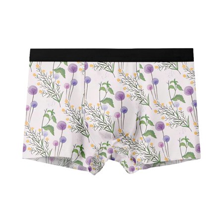 

Men s Mesh Boxer Briefs Cooling Breathable Sports Underwear Unique flowers pattern Trunks unique gifts for boyfriend Sizes 2XS-6XL