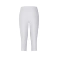 thumbnail image 5 of Capri Leggings for Women Spring Summer Elastic High Waist Slim Fit Wave Hem Workout Yoga Pants Capris, 5 of 5