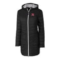 thumbnail image 2 of Women's Cutter & Buck Black Richmond Flying Squirrels Rainier Primaloft Eco Insulated Hooded Long Coat, 2 of 3