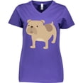 thumbnail image 3 of Inktastic Bulldog Women's V-Neck T-Shirt, 3 of 5