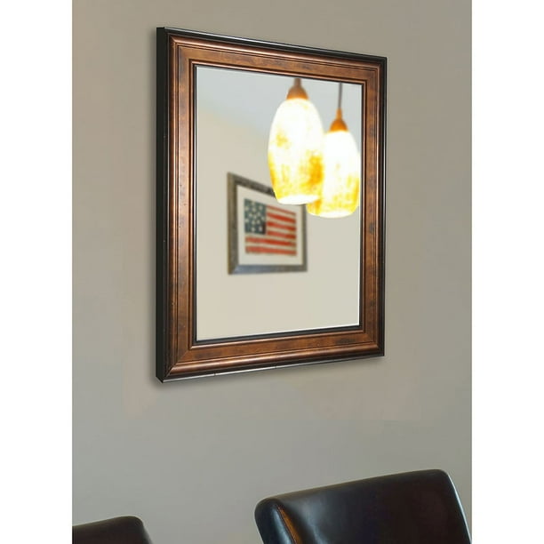 Rayne Mirrors Bronze and Black Wall Mirror