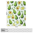 thumbnail image 4 of ARISTURING  Avocado Blanket Gifts for Women Girls Boys, Adorable Fruit Decoration for Home Bedroom Living Room Crib Couch, Super Soft Cozy Smooth Lightweight Throw Blankets Green, 4 of 6