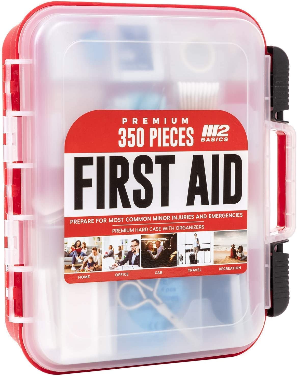 Professional 350 Piece Emergency First Aid Kit | Business & Home Medical Supplies