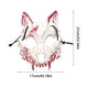 thumbnail image 2 of Máscara de terror TBKOMH Decoración facial de Halloween resina calavera medio rostro, 2 of 2