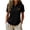 Z41 Black, variant on Linen Shirts for Women V Neck Short Sleeve Collared Blouses Lightweight Casual Loose Fit Summer Tops Blue,S