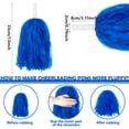 thumbnail image 2 of Cheering Accessories for Sport,QZS Cheering Squad Team Accessories for Football Celebration,15Pack Reusable Blue PomPoms for Homecoming Game, 2 of 6