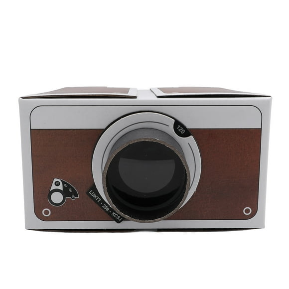 Box DIY Proyector De Teléfono Inteligente 8X Ampliación De Imagen Cartón Cine En Casa Caja De Cine Proyector Para Teléfonos Móviles