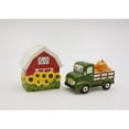 thumbnail image 2 of Ceramic Sunflower Barn Red Truck Pumpkins Salt Pepper Shakers, 2 of 5