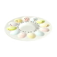 thumbnail image 6 of WUXIAB Ceramic Deviled Egg Platter,Pastel Egg Holder Plate,Easter Home Decor Platter,Round Plastic Paint Tray,Easter Ceramic Egg Tray,Hen Shape,Cute Tableware for Breakfast and Creative Serving,White, 6 of 7