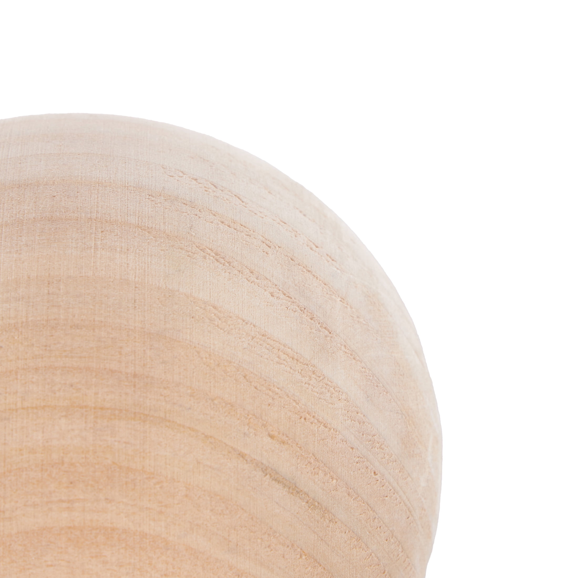DecMode Light Brown 5" Handmade Wood Orbs & Vase Filler with Varying Sizes (3 Count)