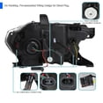 thumbnail image 4 of Spec-D Tuning Black Projector Headlights w/ Switchback Sequential LED Turn Signal Compatible with 2016-2022 Toyota Tacoma, Left + Right Pair Headlamps Assembly, 4 of 5