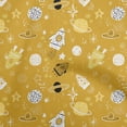 thumbnail image 1 of oneOone Velvet Yellow Fabric Galaxy Craft Projects Decor Fabric Printed By The Yard 58 Inch Wide, 1 of 4