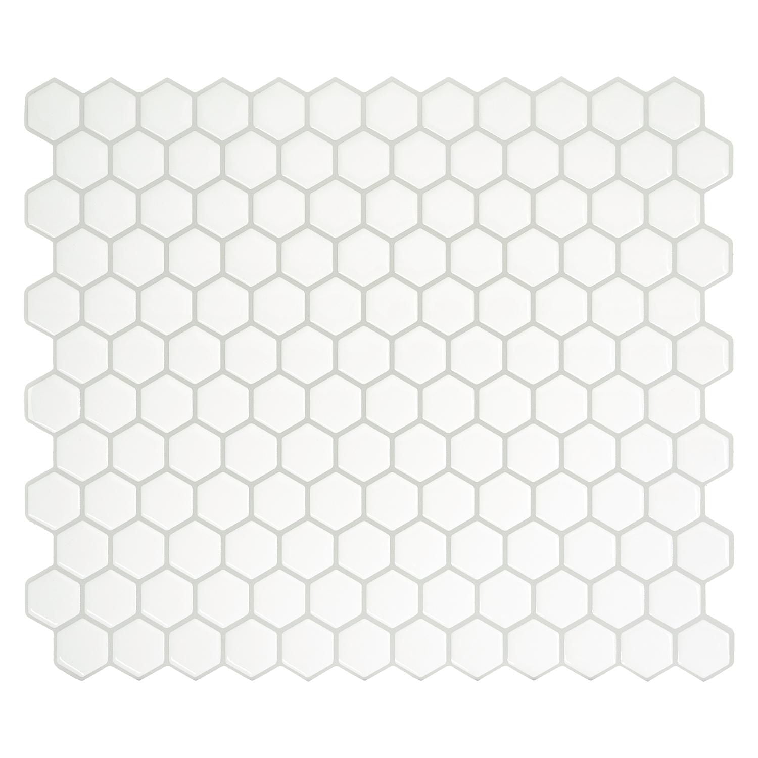 SMART TILES PEEL & STICK BACKSPLASH - HEXAGO - 4 Pieces 11.27 x 9.63