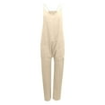 thumbnail image 4 of Women's Loose Overalls with Large Pockets - Strap Design, Casual Summer Jumpsuit, Polyester-Spandex, 4 of 4