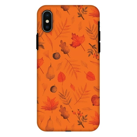 iPhone X Case, Premium Heavy Duty Dual Layer Handcrafted Designer Case ShockProof Protective Cover with Screen Cleaning Kit for iPhone X - Colours of Autumn, Flexible TPU, Hard (Best Designer Iphone X Cases)
