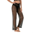 thumbnail image 6 of Travelwant Womens Crochet Net Hollow Out Beach Pants Sexy Swimsuit Cover Up Pants, 6 of 7