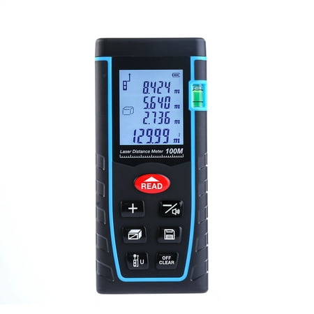 Laser Measuring Tool, 328ft Laser Distance Measurer with LCD Backlight Display Design Multi-functional Handheld Portable Laser Tape