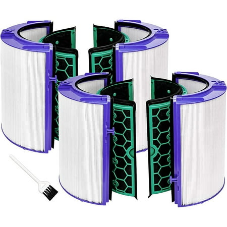 

Replacement filter for Dyson Hp04 Tp04 Tp05 Dp05 Hepa filter and two-stage activated carbon filter for 360° pure cooling fan 2 Packs