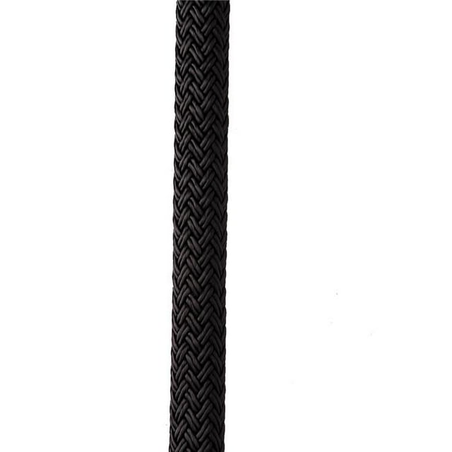 New England Ropes C5054-16-00015 0.5 in. x 15 ft. Nylon Double Braid Dock Line - Black