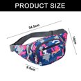 thumbnail image 2 of Bolso de pecho multicapa informal de moda para deportes al aire libre, fitness, teléfono móvil, riñonera, color rosa, 2 of 5