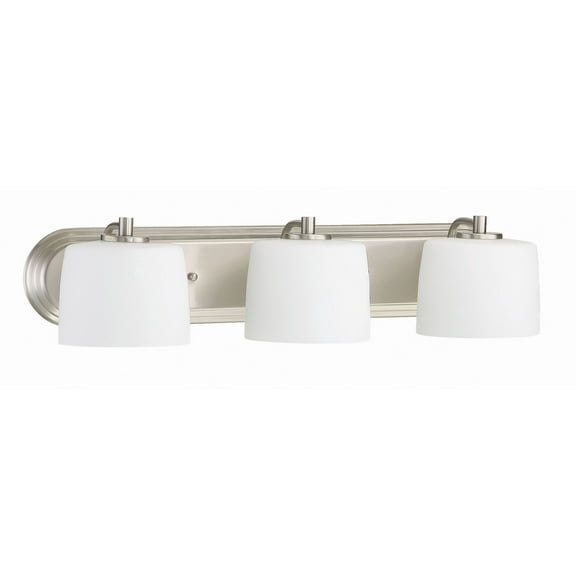 43503-BNK-Craftmade Lighting-Clarendon 3 Light Bath Vanity - 24 inches wide by 5.63 inches high-Brushed Polished Nickel Finish