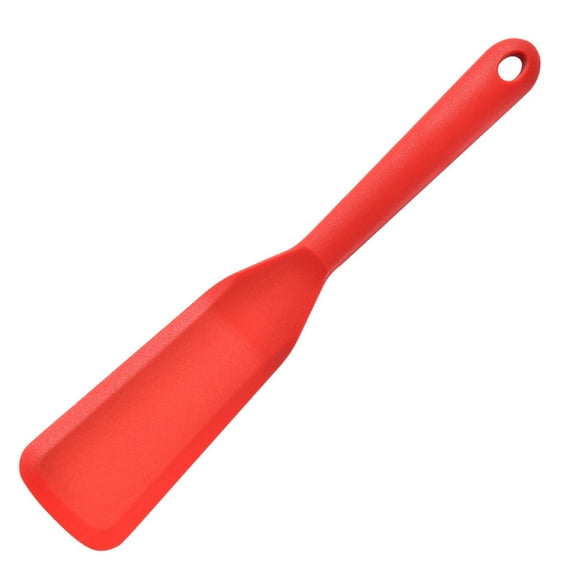 Silicone Thin Spatula Omelet Spatula Turner Long Crepe Spatula Heat Resistant Cooking Spatula Non Stick Pancake Spatula for Cooking Egg Burgers Pizza Pancake Steak Omelet Crepes (2, Red)