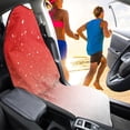 thumbnail image 4 of Chririnla Red Snow Forest Print Terry Cloth Car Seat Cover Waterproof Car Front Car Seat Towel Cover, Soft Prevent Sweat Stains Car Seat Cover Towel Fit for SUVs Vans Vehicle, 4 of 7