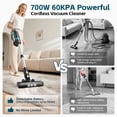 thumbnail image 5 of Amiluo 8000mAh Cordless Vacuum Cleaner, 700W 60KPA 72mins Brushless Vacuum Cleaners for Home, 6 in 1 Stick Vacuum with Hepa Filter, Led Display for Pet Hair/Carpet/Hard Floor/Dorm, 5 of 10