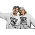 thumbnail image 5 of Purpose Fixes Everything® Unisex Premium Cotton Hoodie,S-2XL, Black Letters, 5 of 8