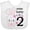 AA-White, variant on Inktastic Somebunny is Two-second Birthday Bunny Boys or Girls Baby Bib