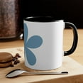 thumbnail image 2 of Sea Blue Flower Minimalist Coffee Mug, 11oz, 2 of 3