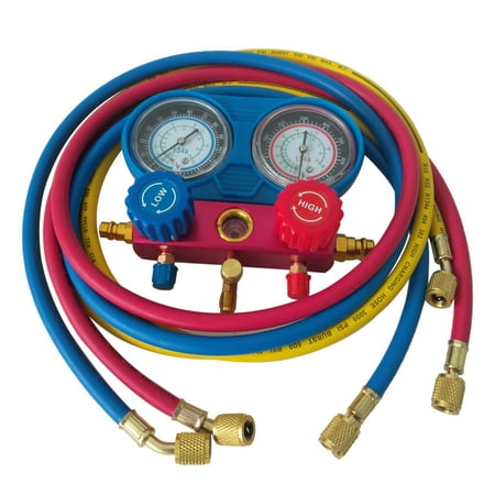 Motoos AC A/C Manifold Gauge Auto Service Set for R134A Refrigerants