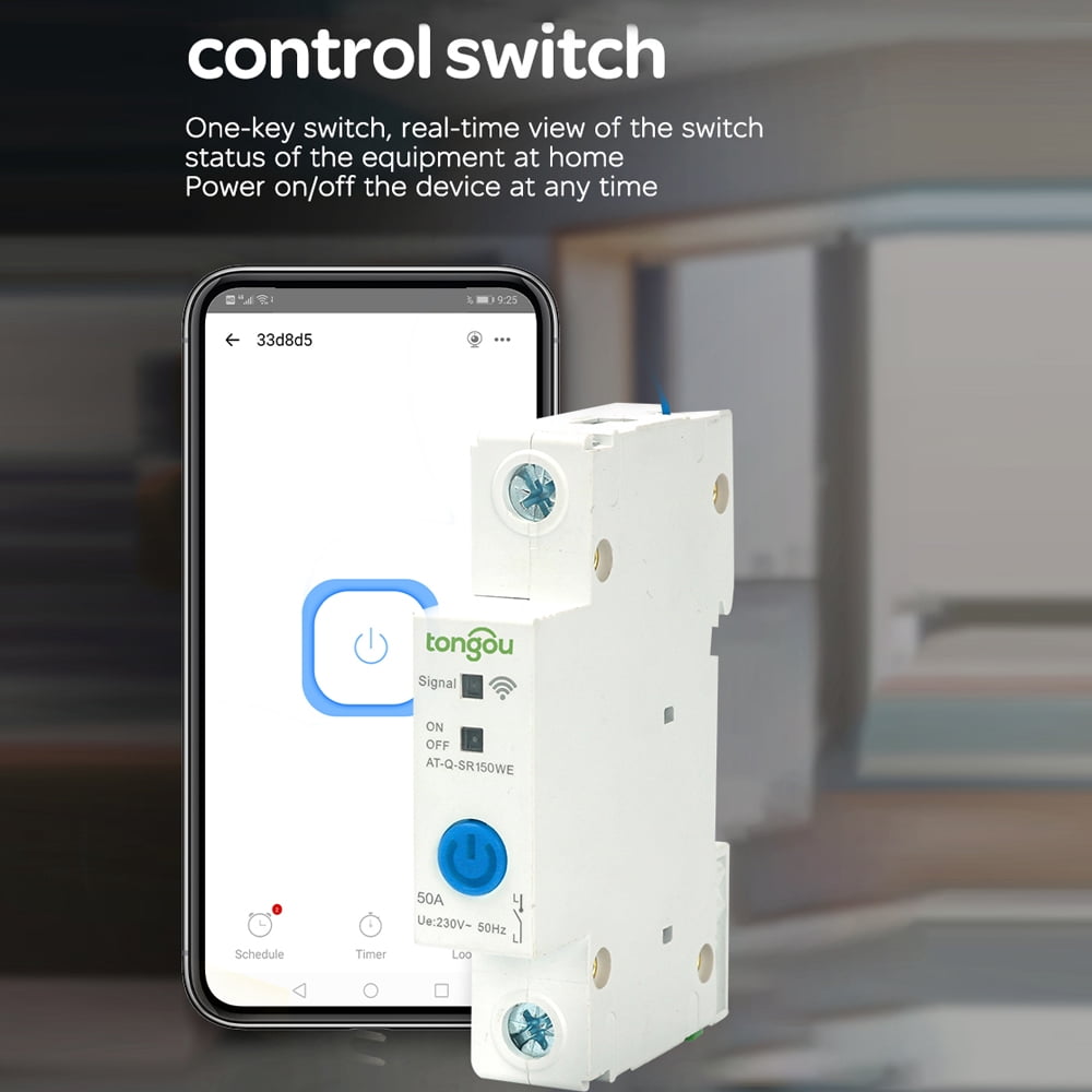 Circuit Breaker,1p Din Rail Ewelink App Compatible Din Rail Switch Rail Switch Ewelink Switch Ewelink App With And Voice App Compatible With Circuit 1p Din Wifi Compatible With And Adben Anrio