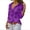 Purple, variant on LYMAYTER Women Fashion Shirts Summer Casual Butterfly Print Long Sleeve Lapel Button for Shirt Tops S-4XL