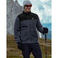thumbnail image 2 of Pioneer Camp Fleece Jacket Men,Lightweight Full Zip Fleece Jacket Polar Windproof Winter Climbing Outwear Coat with Pocket, 2 of 6