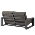 thumbnail image 6 of Lounge Loveseat Sofa, Gray, Aluminum, Outdoor Patio Balcony Cafe Bistro Garden Hospitality Restaurant, Modern Contemporary, HB37965, 6 of 9