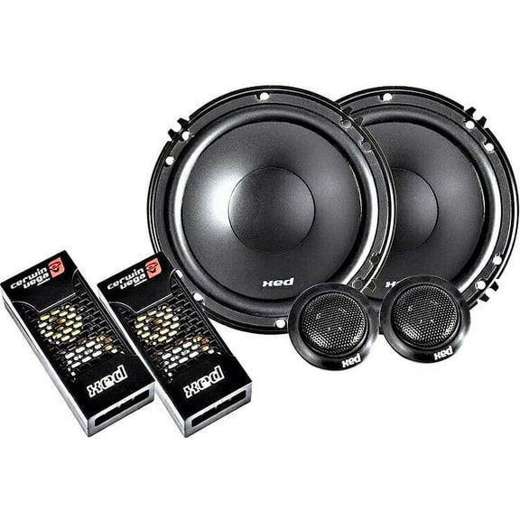 Cerwin-Vega XED650C 300W 6.5" 2-Way Component Power Handling Speaker CV Tweeter