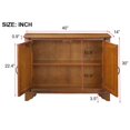 thumbnail image 6 of 40" Console Table With Storage,Modern Wood Accent Storage CabinetWith Adjustable Storage Shelf,Retro Entryway Table For Entryway Hallway Living Room Foyer, 6 of 8
