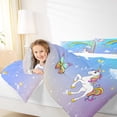 thumbnail image 4 of Homewish Cute Unicorn Animal Bedding Comforter Set for Kids, Kawaii Cartoon Butterfly Twin Comforter Sets, Glitter Rainbow Bedding Set, Super Cozy Room Decor, 2-Piece, 4 of 8