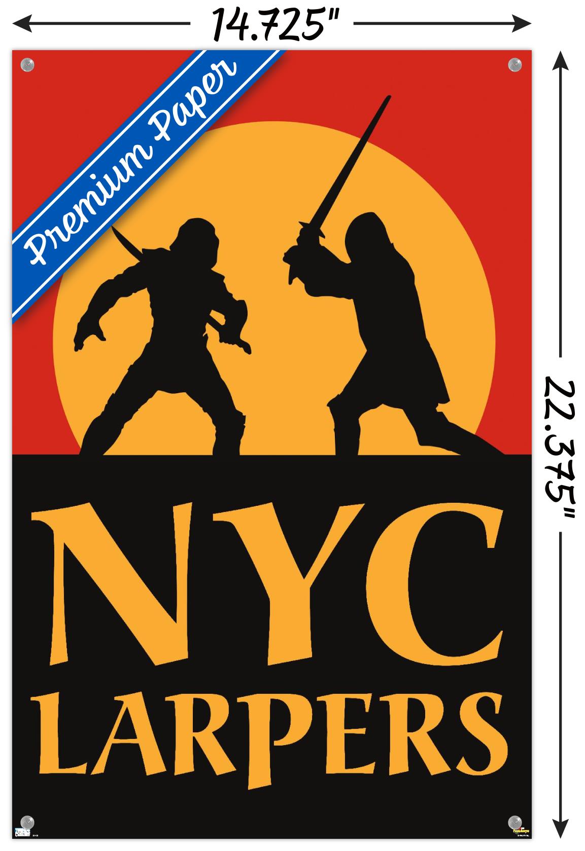 Marvel Hawkeye - NYC LARPers Wall Poster with Push Pins, 14.725" x 22.375"
