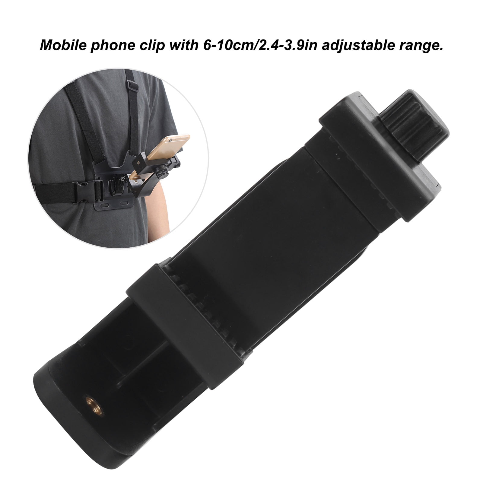 Mobile Phone Chest Mount, Adjustable Nylon Straps Chest Phone Holder for Action Camera and Mobile Phone