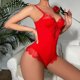 thumbnail image 2 of Gibobby Conjunto de lencería Sexy Liguero con Medias y Tanga Lingerie Set de Dormir Mujer Lenceria Mujer Talla Grande Mujer Sexy Bralette y Tanga Pijamas en Pareja(Rojo, XXG), 2 of 5