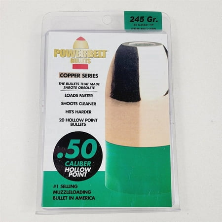 

PowerBelt Copper .50 Cal 245 Grain HP for Muzzleloader Hollow Point - 2 Packs
