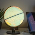 thumbnail image 2 of 25cm LED World Map Globe Night Light Illuminated Lamp Desk Table Decor Kids Gift, 2 of 6