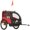 Red, variant on Aosom 2 Seat Bike Trailer for Kids, Baby Stroller with Storage Bag, Green