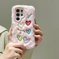 thumbnail image 3 of Allytechgroup Plush Case for Samsung Galaxy A15, Cute Big Heart with Love Camera Lens Kickstand for Girls Women Soft TPU Shockproof Protective Girly for Samsung Galaxy A15, Pink, 3 of 6