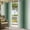 Grey, sea green, variant on Outdoor Curtains for Patio Waterproof, Turquoise Grey Ombre Outdoor Privacy Panels Grommet, Farmhouse Gradient Minimalist Blackout Outside Curtains for Porch/Cabana/Pergola/Gazebo 54"x95", 1 Panel