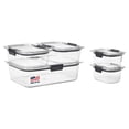 thumbnail image 1 of Rubbermaid Brilliance Leak-Proof Food Storage Containers with Airtight Lids, Set of 5 (10 Pieces Total) |BPA-Free & Stain Resistant Plastic, 1 of 7
