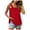 Red, variant on JGGSPWM Womens Ruffle Strap Solid Top and Blouse Dressy Casual Plain Tunic Tees Square Neck Sleeveless Shirts Pink S