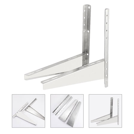 ELAYARD 1 Pair Metal Air Conditioner Frame Stainless Steel Wall Bracket for Air Conditioning Units
